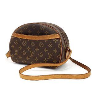 Louis Vuitton Blois Shoulder Bag Monogram Canvas Brown Crossbody